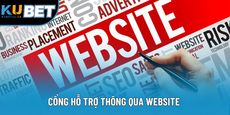 Cổng hỗ trợ thông qua website Cổng hỗ trợ thông qua website